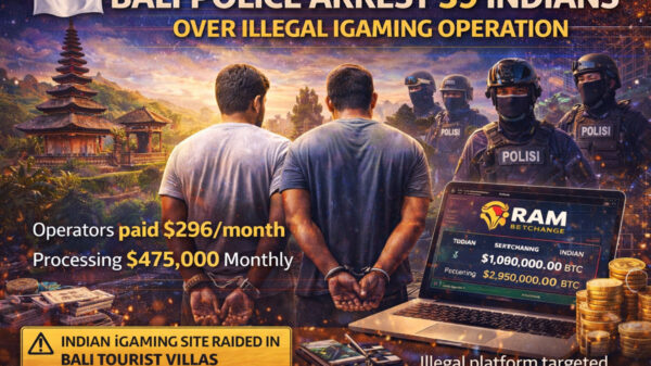 Bali Police Arrest 39 Indian Nationals Over Illegal iGaming Operation