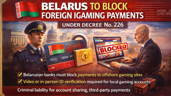 Belarus to Block Payments to Foreign iGaming Operators