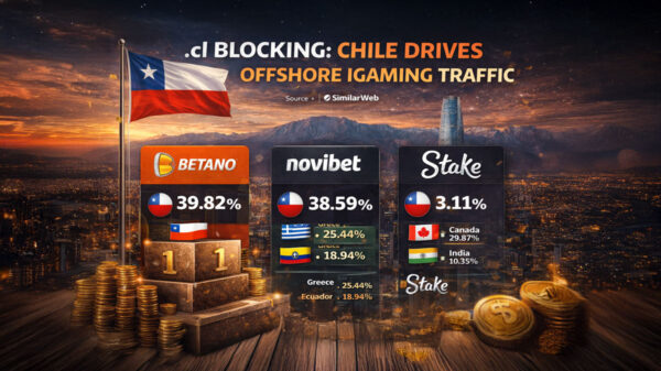 Chile Drives 39.82% of Betano’s Global Traffic After .cl Blocking