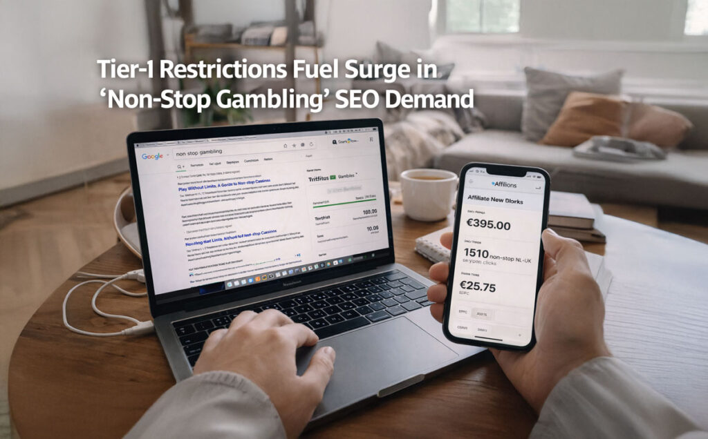 Tier-1 Restrictions Fuel Surge in “Non-Stop Gambling” SEO Demand